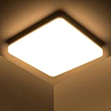 Kambo Lampada da Soffitto LED Luce Quadrata 48W Plafoniera LED Moderno Bianco Caldo 3000K 4320LM per Bagno Cucina Camera da ...