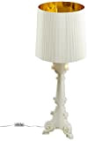 Kartell 907600 Bourgie Lampada , Colore Bianco/Oro, lampada con dimmer, plastica