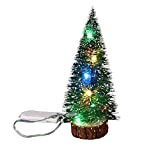 KingbeefLIU Mini Albero di Natale con Luce A LED Lampada Home Office Party Desktop Decor Gadget Semplici Decorazioni per La ...