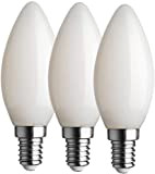 kit 3 lampade led iba E14 dimmerabile per Kartell Bourgie 5W oliva bianco latte luce calda 2700K