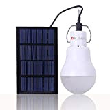 KK.Bol lampada solare portatile LED Lampadina emergenza escursionismo campeggio notte luce da lavoro, white 15W 3.70 v