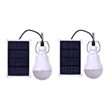KK.Bol lampada solare portatile LED Lampadina pannello solare alimentato solare ricaricabile luce casa per interni ed esterni luce di emergenza ...