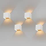 Klighten 4 Pezzi LED Lampada da Parete Interno/Esterno Lampadina G9 con Sorgente Luminosa Sostituibile 3000K Bianco Caldo Angolo del Fascio ...