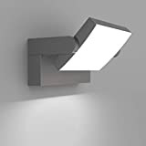 Klighten LED Lampade da Parete Esterno Interno 24W IP65, Lampada Muro Regolabile Applique da Parete Moderno in Alluminio per Corridoio ...