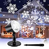 KOICAXY Proiettore di Fiocchi di Neve di Natale Luci Proiettore LED Impermeabile Proiettore di Nevicate per Uso Interno Esterno per ...