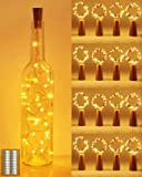 kolpop (16 pezzi) Luci per Bottiglia, Tappi LED a Batteria per Bottiglie, 2M 20LED Filo Rame Led Decorative Stringa Luci ...
