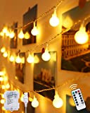 Kolpop Luci LED a Batteria o USB, 8M 80LED Catena Luminosa Interno con Telecomando 8 Modalità Impermeabile Lucine LED Decorative ...