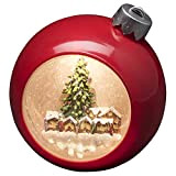 Konstsmide 4360-550 - Globo di Neve con Motivo Natalizio, a Forma di Pallina di Natale, a LED