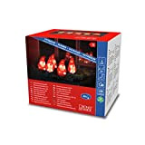 Konstsmide Set di 5 Babbo Natale a LED in acrilico, 40 diodi a luce bianca calda, 24 V, esterno (IP44), ...