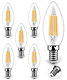 KYOTECH Lampadine a candela E14 LED 4W Equivalenti a 40W Bianco Caldo 2700K 400LM, C35 Lampadina Filamento LED, Vite Edison ...