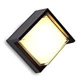 Lampada a LED per esterni, 12 W, quadrata, lampada da parete per esterni, alloggiamento in alluminio, grado di impermeabilità IP65, ...