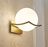 Lampada a Muro LED Interno Illuminazione Moderno Applique da Parete Interni Montaggio a Parete per Interni,Applique E27(Lampadina non Inclusa) Oro