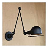 Lampada da parete classica Lampada d'epoca E14 lampada da parete Jielde Black Metal Arms 2 Industrial Loft parete Luce Stile ...