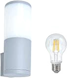 Lampada da parete per esterno/interno, innovativa lampada da parete di "FUMATECH" con tecnologia di durata registrata, lampada da parete per ...