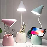 Lampada da Scrivania LED, Lampada da Tavolo Bambini con 3 Modalità di Illuminazione e Sensore Tattile, Dimmerabil Rotazione a 360 ...