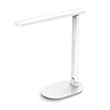 Lampada da scrivania LED, lampada da Tavolo per Ufficio Dimmerabile con Controllo Touch e 5 Modalità di Illuminazione