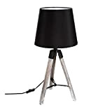 Lampada da tavolo 58 cm nera nero