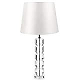 Lampada da Tavolo Crystal, Bianco, L36xP36xA72,5 cm