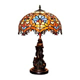 Lampada da tavolo decorativa stile retrò 12" Tiffany Stained Glass Lamp Repubblica europeo Retro Della Cina Amore Bellezza soggiorno sala ...