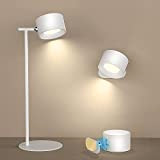Lampada da Tavolo LED Lampada da Comodino Senza Fili Ricaricabile Lampada da Scrivania Dimmerabile Modalità di luminosità calda/bianca Lampada da ...