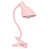 Lampada da tavolo modello pinza colore rosa
