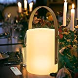 Lampada da Tavolo Ricaricabile Lampada da Tavolo RGB dimmerabile con corda per il manico Esterni IP44 Lampada portatile per Giardino, ...