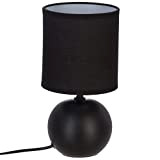 Lampada da tavolo sferica 25 cm nero opaco nero
