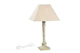 Lampada da tavolo Shabby Chic Quadrata - Altezza 46 cm