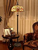 Lampada da terra da 16 pollici Tiffany Lampada da salotto squisita con motivo barocco di lusso