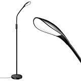 Lampada da terra piantana LED,lampada verticale con 3 livelli di luminosità regolabili,lampada da lettura con collo regolabile per l’ufficio,la camera ...