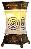 Lampada decorativa XENIA Cream, lampada da tavolo in metallo e resina, luce d'atmosfera, altezza ca. 30 cm
