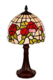 Lampada in stile Tiffany, 8 pollici, elegante lampada decorativa a forma di libellula, stile Tiffany, lampada in vetro, lampada da ...