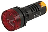 Lampada LED con Buzzer 24 V rosso//lampada LED con Buzzer 24 V rosso modulo lenti colore rosso V di tensione AC 24 V ...