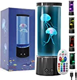 Lampada Meduse Jellyfish Lamp Colorata, Acquario Cilindro 17 Colori Mood Light, Luce Notturna Bambini Lampada da Tavola per Rilassante o ...
