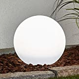 Lampada solare 'Lago' (Moderno) colore Bianco, (2 luci, lampadina inclusa) di Lindby | lampada decorativa, lampada solare