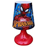 Lampada Spiderman, Marvel, luce da notte, LED, comodino, tavolo, per bambini, 19 x 10 cm, multicolore - MV16056