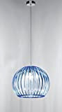 Lampadario a sospensione Perenz 5858 C Lampada da soffitto a sospensione realizzata in acrilico colore blu trasparente