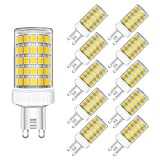 Lampade LED G9 10W Equivalenti 80W, 800Lm, Bianca Fredda 6000K, Lampadine G9 80W per Lampadari di Cristallo e Illuminazione Decorativa, ...