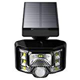 Lampade Solari A LED da Esterno,Sensore di Movimento,Impermeabile IP65 Solari da Esterno Angolo Regolabile, Testa di Sensore Aggiornata con 120 ...