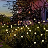 Lampade Solari da esterno, decorazione da giardino Firefly Solar Pathway Lights, illuminazione esterna Firefly Light Lampadine a LED impermeabili Decorazione ...