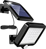 Lampade solari per esterni, MPJ 56 LED, lampada solare per esterni, con sensore di movimento, IP65, impermeabile, angolo di illuminazione ...