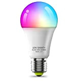 Lampade Wi-Fi E27 Lampadina Alexa LED Dimmerabile, 10W Smart Home Bulb RGB Cambiamento di Colore RGB con Controllo Tramite APP, ...
