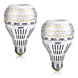 Lampadina LED E27 a risparmio energetico, SANSI 4000 lumen, non dimmerabile, per casa e ufficio, confezione da 2, Ceramica, Luce ...