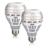 Lampadina LED E27 a risparmio energetico, SANSI 4000 lumen, non dimmerabile, per casa e ufficio, confezione da 2, Ceramica, 3000 ...