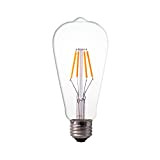 Lampadina LED Edison Splink Build dell'annata del filamento, 4= 40W, sostituire la lampadina a incandescenza, morbido White(2200K), 220V, attacco E27