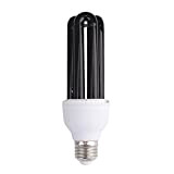 Lampadina UV Nera E27 40W, Luce di Wood UVA 365nm, AC 230V CFL Lampadina a Raggi UV per Neon Fluo ...