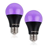 Lampadine a luce nera LED UV E27 8W, lampada UV con lampadina a luce nera, lampada a luce LED ultravioletti ...