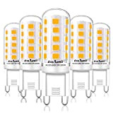 Lampadine LED G9 Bianco Caldo 3000K, G9 LED 5W Equivalente G9 40W 25W Lampada Alogena, Angolo a fascio 360 °Non ...