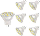 Lampadine LED MR11, 12V 3.5W Pari a Lampadine Alogene 25-35W, Base GU4.0, Bianco (6000K, Confezione da 6)