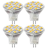 Lampadine LED MR11 da 2,4 W, 12 V, 20 W, lampadina alogena GU4, luce bianca morbida 3000 K, non dimmerabile, ...